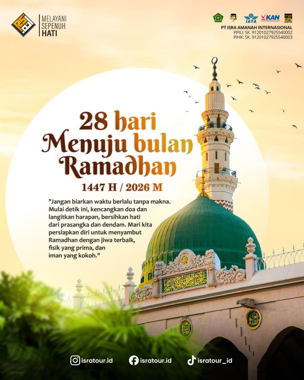 🌙 28 Hari Menuju Bulan Ramadhan 1447 H | 2026 M 🌙