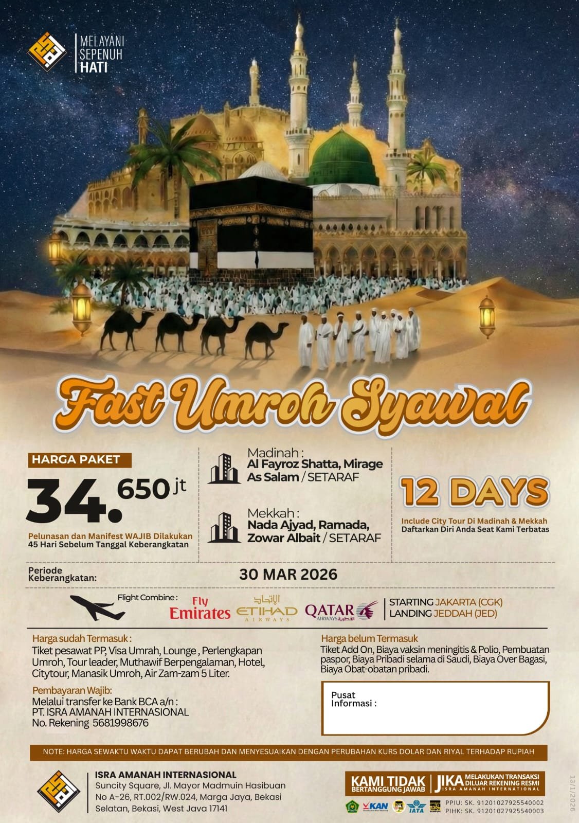 FAST UMROH BULAN SYAWAL