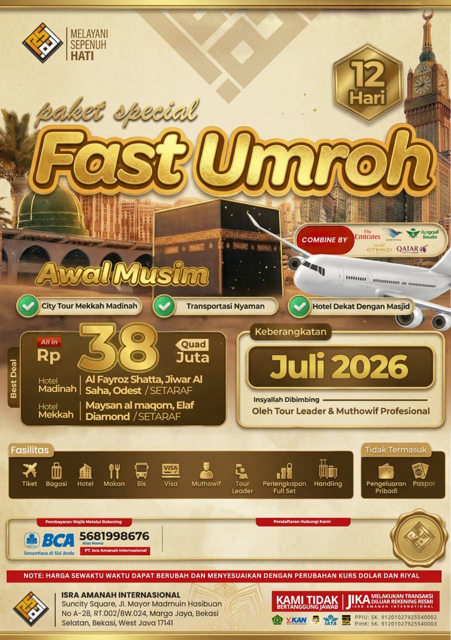 ✨ FAST UMROH AWAL MUSIM 2026 ✨